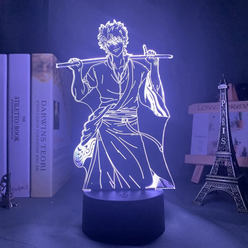 Anime Gintama 3D LED Glowing Stand – Sakata Gintoki