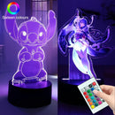 LED Night Light Illusion – Stitch 3D Lamp