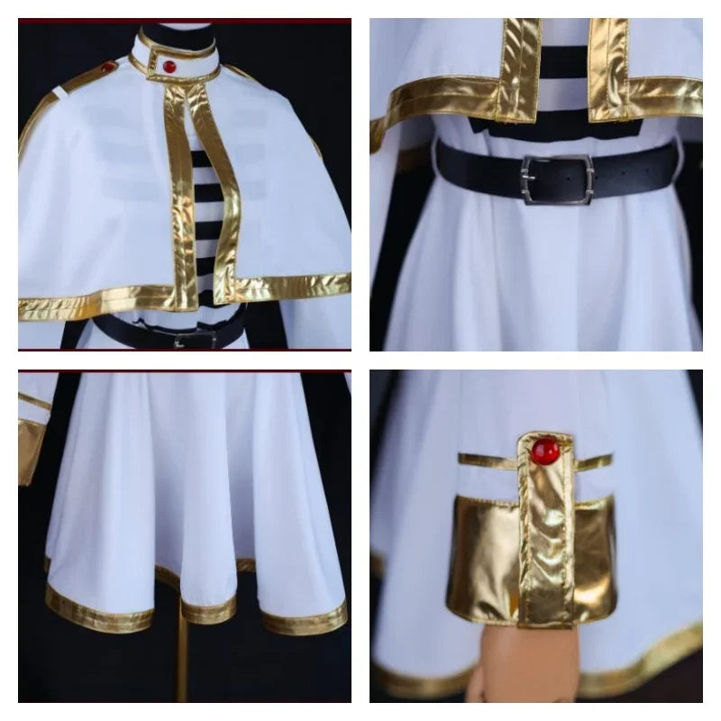 Cosplay Sousou no Frieren – Traje Completo da Maga Élfica Frieren + Acessórios