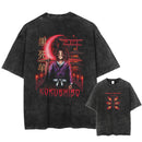 Camiseta Masculina Oversized Demon Slayer Rengoku Kyoujurou Estilo Harajuku Vintage