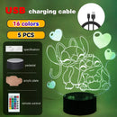 LED Night Light Illusion – Stitch 3D Lamp