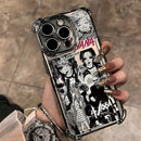 Anime Cool Nana Osaki Line Plating Case For iPhone – Y2K Anti-Fall Airbag Cover