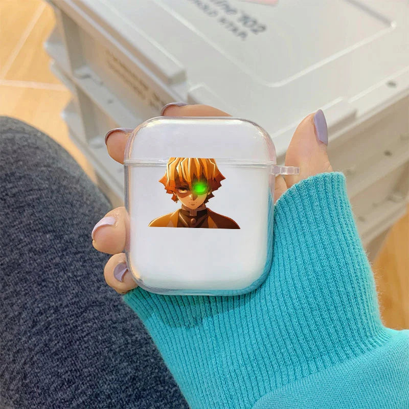Case AirPods Demon Slayer – Transparente TPU Premium | Pro / 1 / 2 / 3 / 4