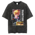Camiseta Oversized Hunter×Hunter Kurapika Estilo Streetwear Vintage Unissex