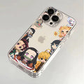 Case Demon Slayer Cute Edition – Transparente Premium para iPhone | TPU Flexível & Proteção