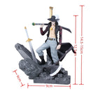 One Piece Figure – 14cm Dracule Mihawk Top Decisive Battle, PVC Colecionável
