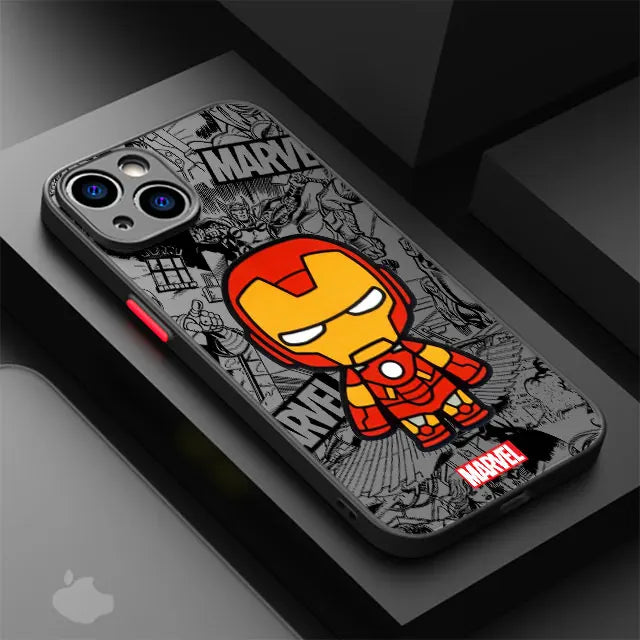 Case iPhone Marvel Cartoon – Groot / Spider-Man | Anti-Impacto Shockproof Armor