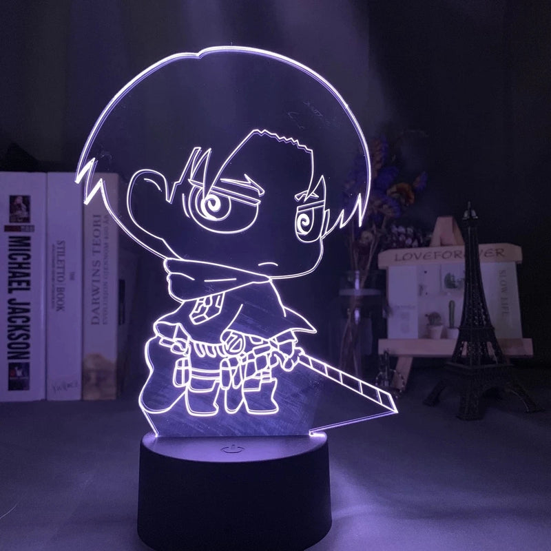 Anime Attack on Titan – Luminária 3D LED Eren Yeager