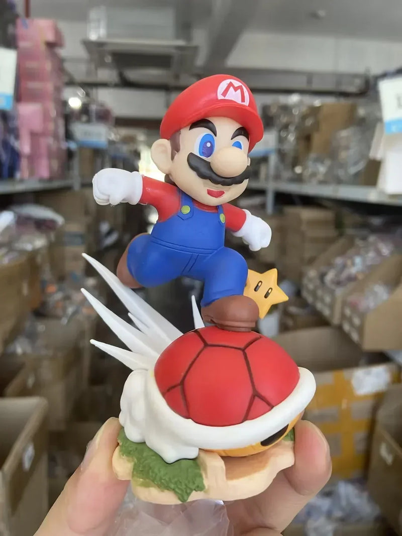 Super Mario Figure – 12cm Mario Run, PVC Colecionável