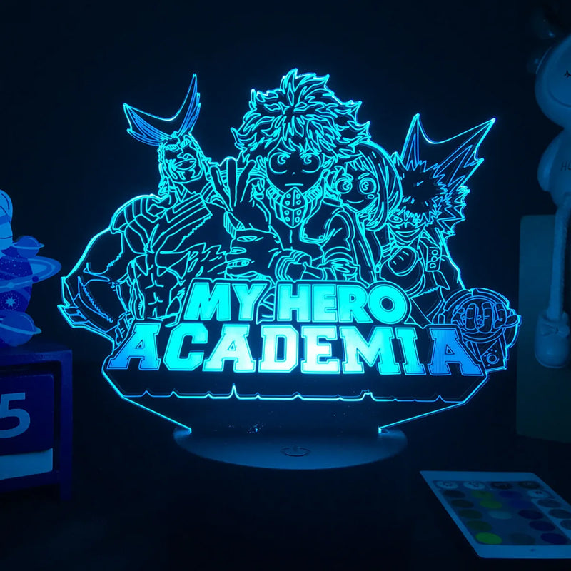 Luminária 3D LED My Hero Academia
