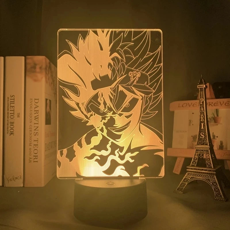 Luminária 3D LED Black Clover – Asta