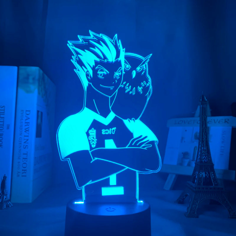 Luminária 3D LED Haikyuu – Shoyo Hinata