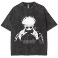Camiseta Jujutsu Kaisen Gojo Satoru Estilo Vintage Unissex