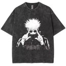 Camiseta Jujutsu Kaisen Gojo Satoru Estilo Vintage Unissex