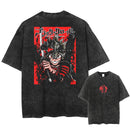 amiseta Oversized Black Clover Asta Estilo Streetwear Vintage Unissex