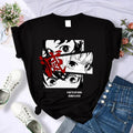 Camiseta Feminina Demon Slayer Nezuko & Tanjirou Estilo Manga Anime
