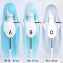 Peruca Longa 100cm – Cores Sólidas | Alta Temperatura | Cosplay Premium + Wig Cap