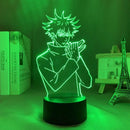 Luminária 3D LED Jujutsu Kaisen – Gojo, Sukuna e Megumi
