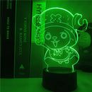 Anime ONE PIECE Led Acrylic Stand Kids Night Light Zoro Luffy Nami Action Figure for Child Bedroom Decoration Desk 3d Lamp Gift