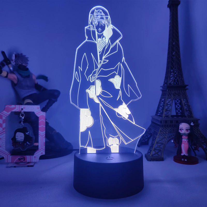 Luminária 3D LED Naruto Uzumaki – Time 7 (Sasuke, Kakashi, Naruto)