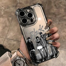 Anime Cool Nana Osaki Line Plating Case For iPhone – Y2K Anti-Fall Airbag Cover