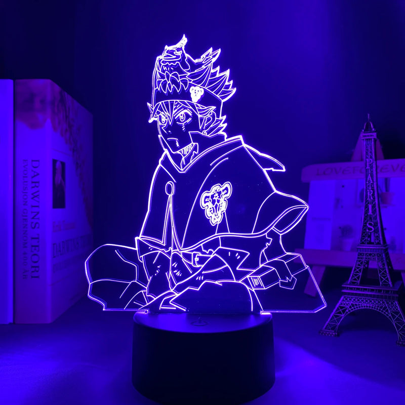 Luminária 3D LED Black Clover – Asta