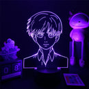 Luminária 3D LED Attack on Titan – Mikasa & Eren