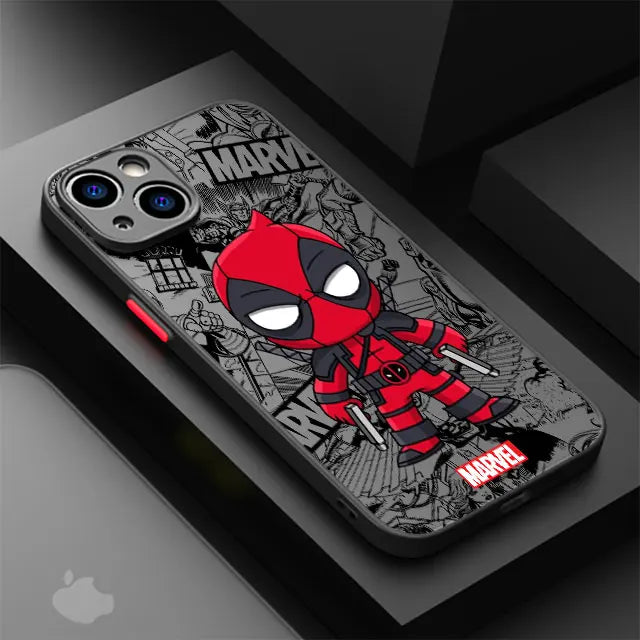 Case iPhone Marvel Cartoon – Groot / Spider-Man | Anti-Impacto Shockproof Armor