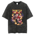 Camiseta Oversized Hunter×Hunter Kurapika Estilo Streetwear Vintage Unissex