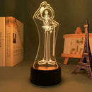 Anime ONE PIECE Led Acrylic Stand Kids Night Light Zoro Luffy Nami Action Figure for Child Bedroom Decoration Desk 3d Lamp Gift