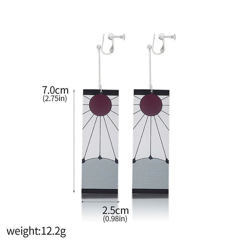 Brincos Demon Slayer Tanjiro & Shinobu – Pingente Borboleta Cosplay