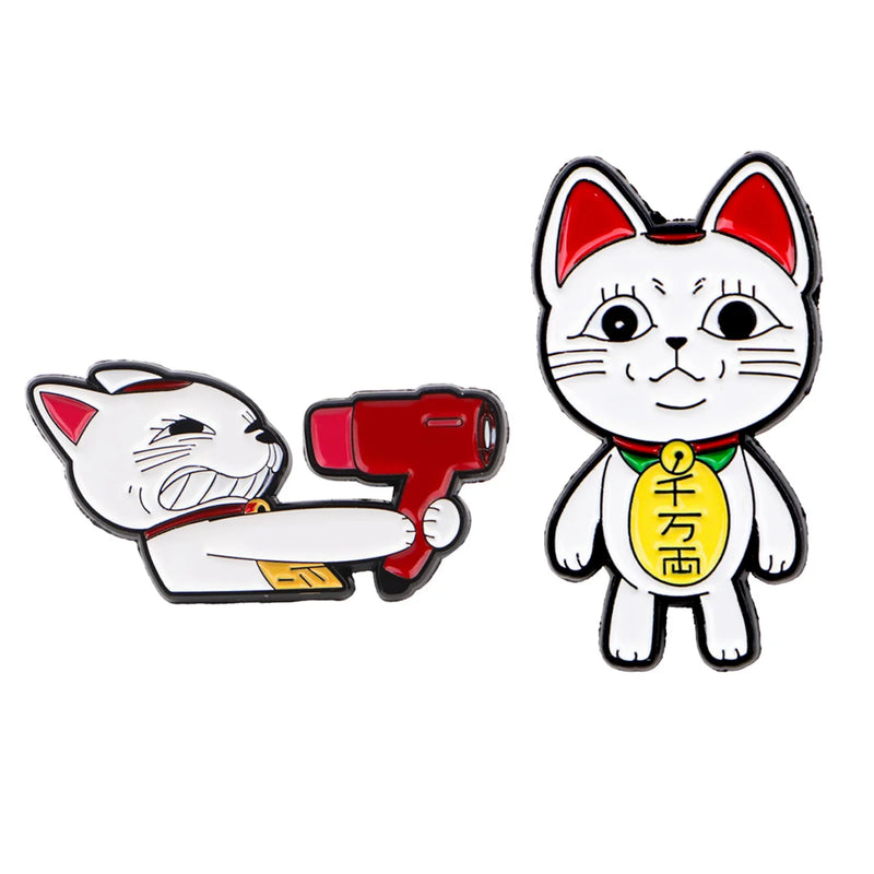 Conjunto de Pins de Gato – Anime / Manga / Kawaii