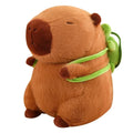 Cute Capybara Plush – Turtle Backpack, Strawberry Hat, Soft Stuffed Toy for Kids