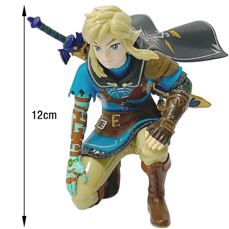 Legend of Zelda Figure – 12cm Link Squatting, PVC Colecionável