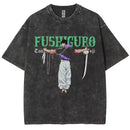 Camiseta Jujutsu Kaisen Gojo Satoru Estilo Vintage Unissex