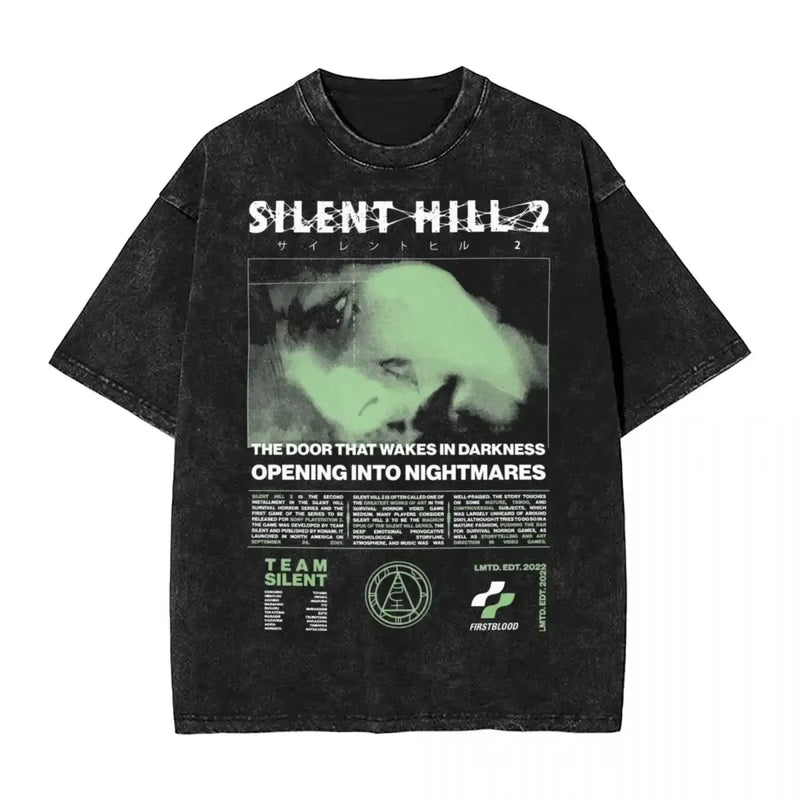Camiseta Silent Hill Heaven’s Night – Estilo Streetwear Vintage Unissex | Estampa de Terror e Jogo Clássico