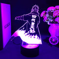 Luminária 3D LED Naruto – Minato Namikaze (Relâmpago Amarelo de Konoha)