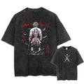 Camiseta Masculina Oversized Demon Slayer Rengoku Kyoujurou Estilo Harajuku Vintage
