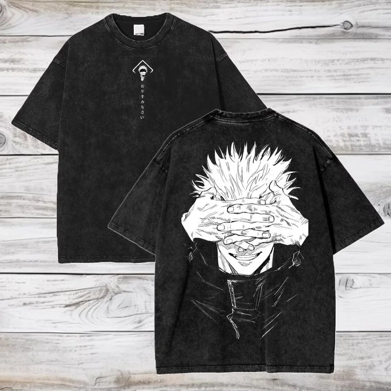 Gojo Satoru T-Shirt – Jujutsu Kaisen Oversized Cotton Tee