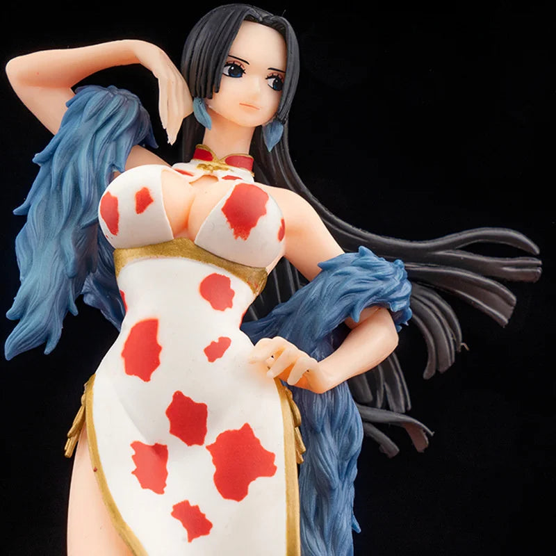 One Piece Figure – 22cm Boa Hancock Cheongsam, PVC Colecionável