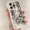 Case Dragon Ball – TPU Premium Preto para iPhone | Estilo Anime & Proteção