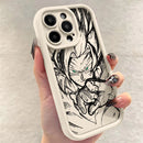 Case Dragon Ball – TPU Premium Preto para iPhone | Estilo Anime & Proteção