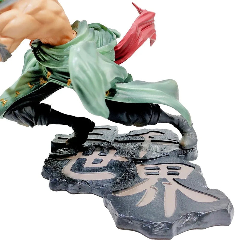 One Piece Figure – 18cm Luffy & Zoro, Three-Blade Sa-Maximum, PVC Colecionável