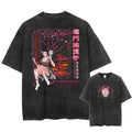 Camiseta Masculina Oversized Demon Slayer Rengoku Kyoujurou Estilo Harajuku Vintage