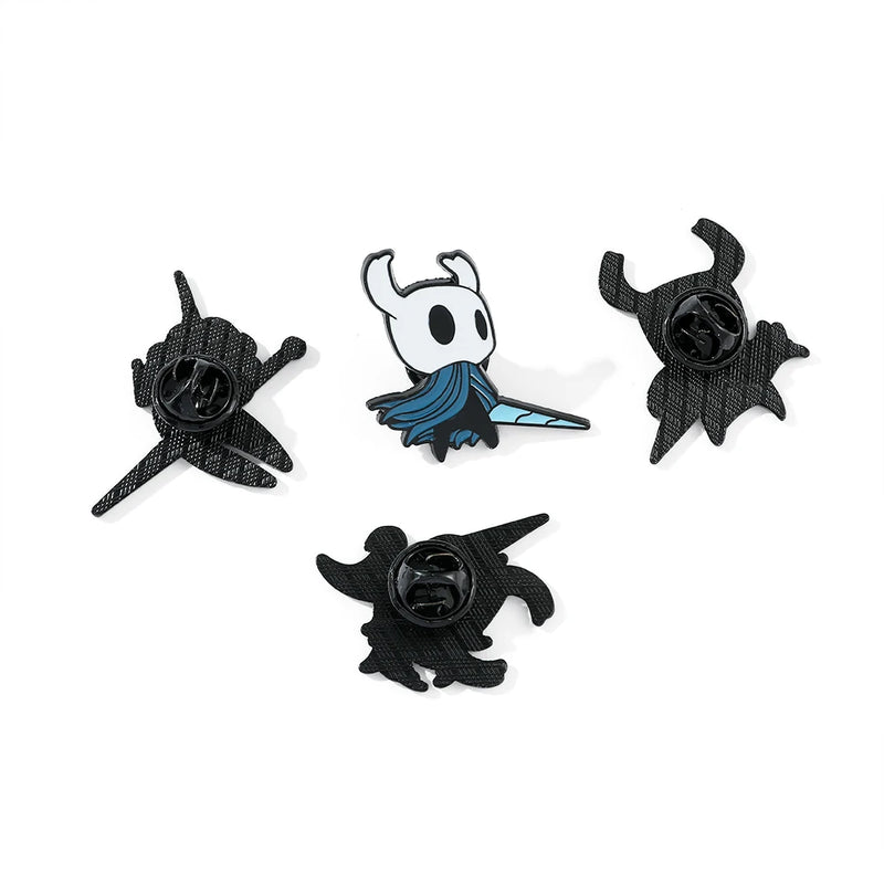Broche Hollow Knight – Pin de Metal Esmaltado Kawaii, Acessório de Mochila e Roupa, Presente Geek e Gamer