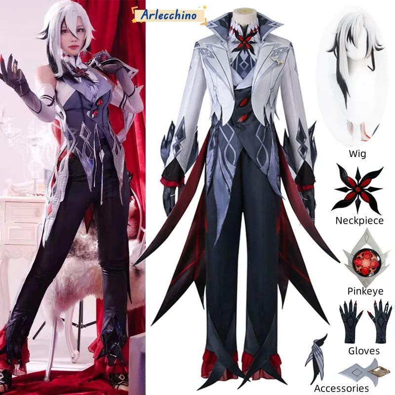 🕸️ Arlecchino (The Knave) Cosplay Costume – Genshin Impact