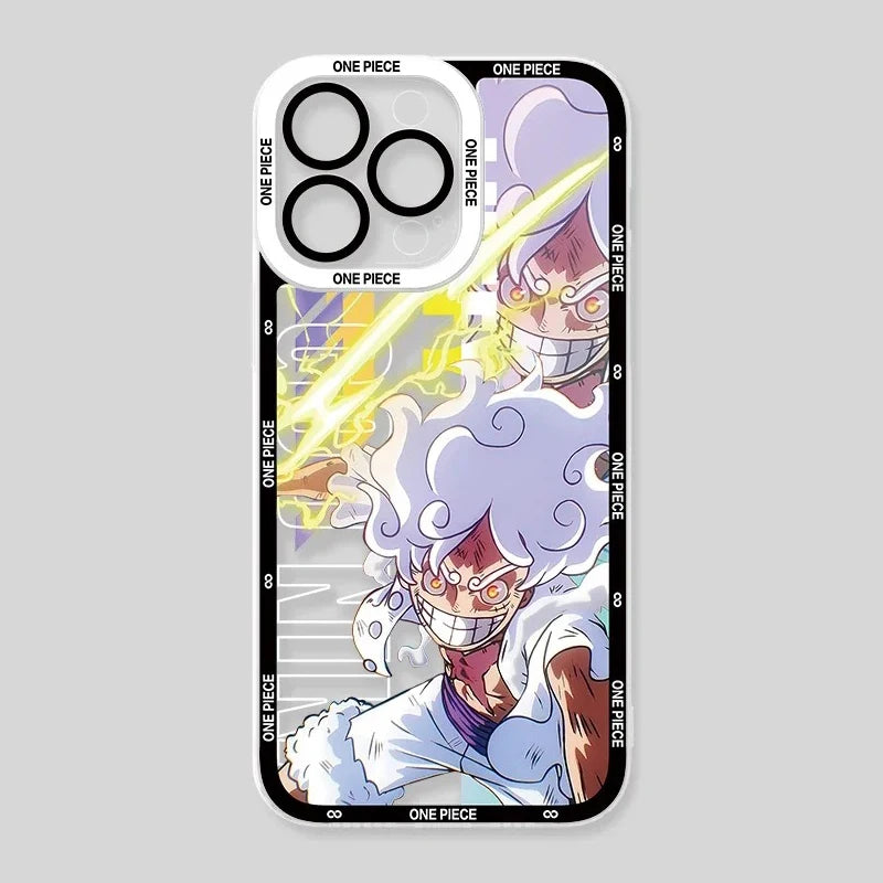 Case One Piece – Clear Silicone Shockproof para iPhone | Transparente, Estilosa & Resistente