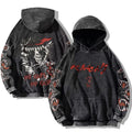 Moletom Oversized Berserk Estilo Gothic Vintage Harajuku Unissex