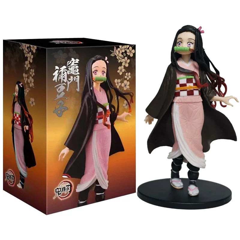Demon Slayer Figures – Tanjiro, Nezuko, Zenitsu & Inosuke, Figures Colecionáveis