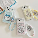 Case Chiikawa – Carteira + Cordão | Estilo Kawaii & Funcionalidade Premium para iPhone
